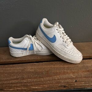 Nike White and Neon Green Athletic Shoes